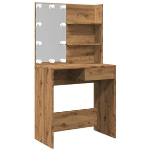 Schminktisch Artisan Eiche mit LED-Beleuchtung