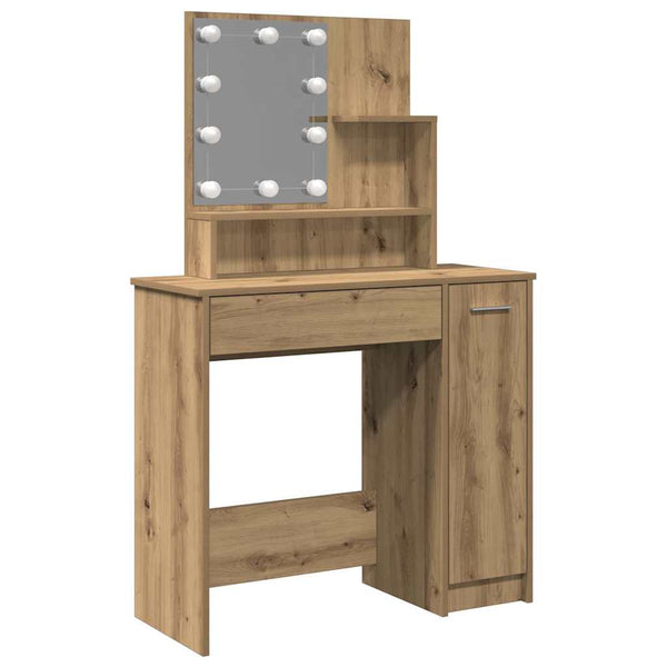 Schminktisch mit LED Artisan Eiche 86,5 cm