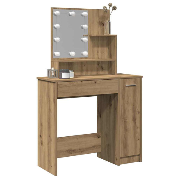 Schminktisch mit LED Artisan Eiche 86,5 cm