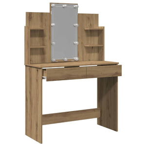 Schminktisch mit LED-Beleuchtung Artisan-Eiche