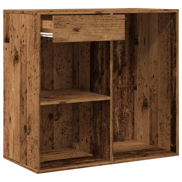 Kosmetikschrank Altholz-Optik 80x75 cm