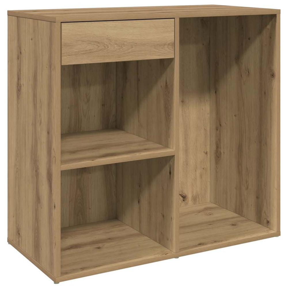 vidaXL Meuble de maquillage chêne artisan 80x40x75 cm en bois d'ingénierie