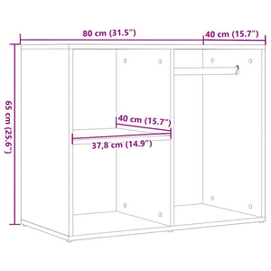 Ankleideschrank Altholz 80x40x65 cm