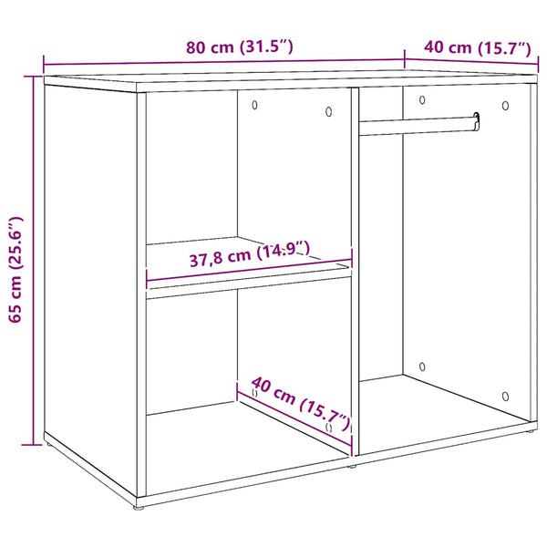 Ankleideschrank Artisan Eiche 80x65 cm