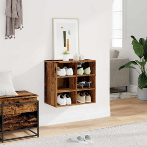 Schuhschrank Altholz-Optik, 52 cm