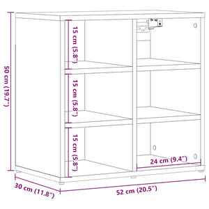 Schuhschrank Altholz-Optik, 52 cm