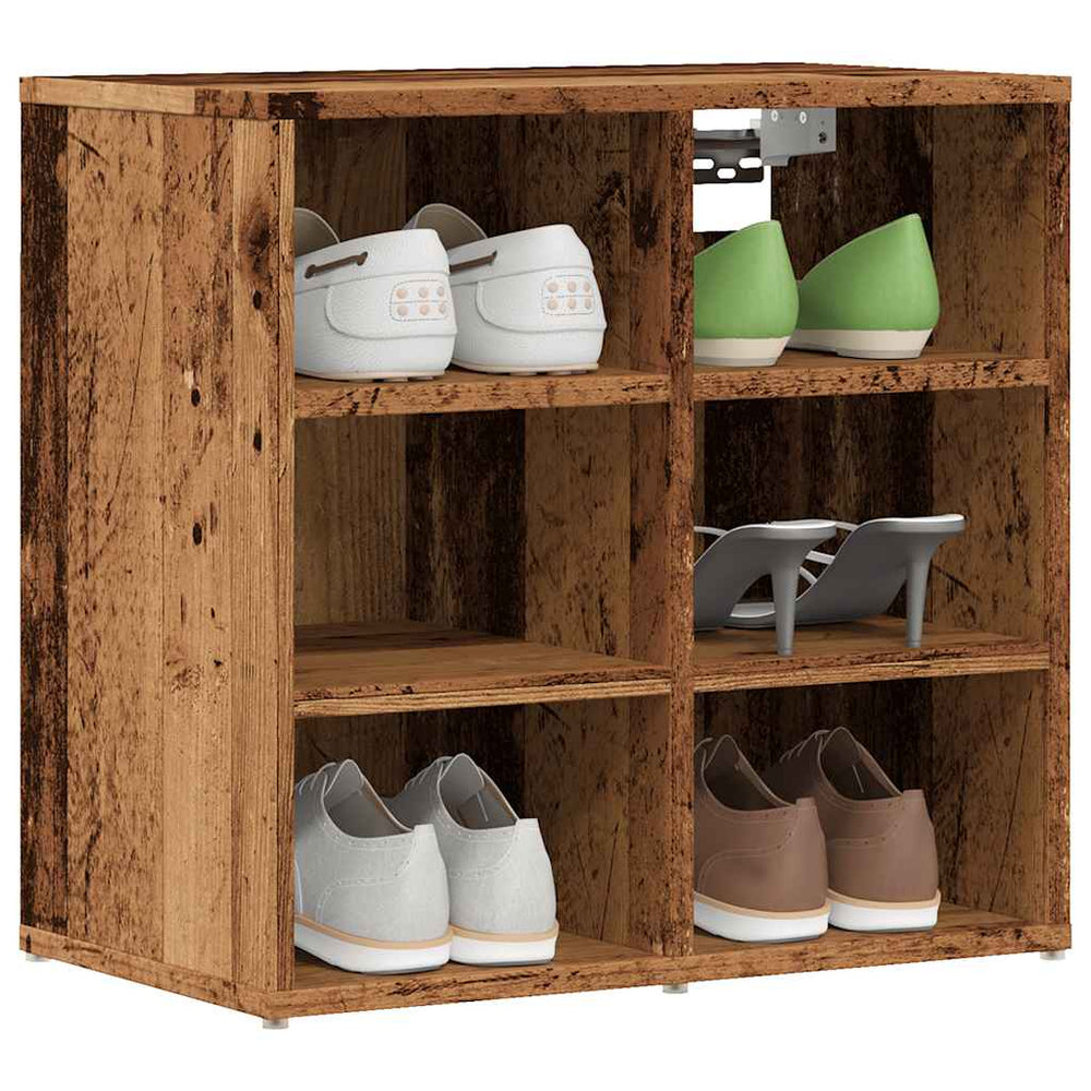 Schuhschrank Altholz-Optik, 52 cm