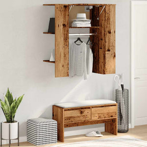 Flurschrank Altholz-Optik, 97,5 cm