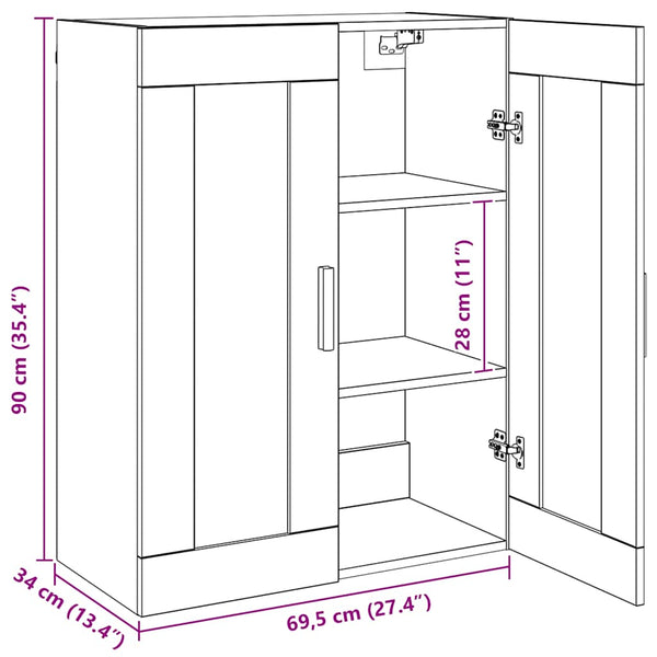 Hängeschrank Artisan Eiche 69,5x34x90 cm