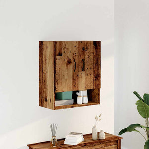 Wandschrank in Altholz-Optik, 60 cm