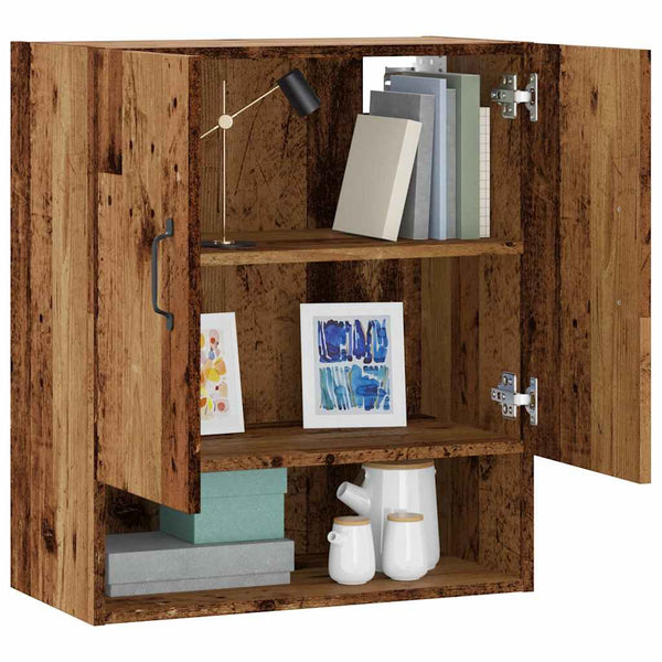 Wandschrank in Altholz-Optik, 60 cm