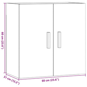 Wandschrank Altholz-Optik 60 cm