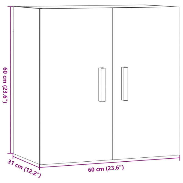Wandschrank Altholz-Optik 60 cm