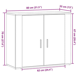 Sideboard Altholz-Optik 80 cm