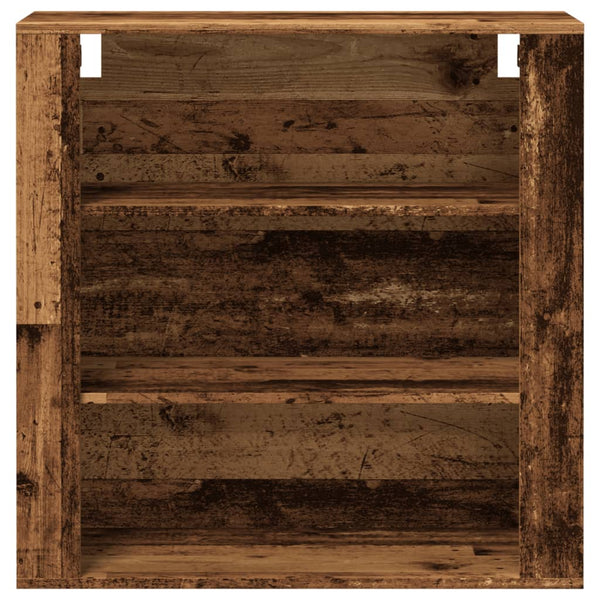 Wandschrank Altholz-Optik 80x80 cm