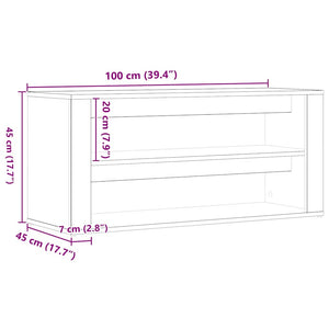 Schuhbank Artisan Eiche 100 cm