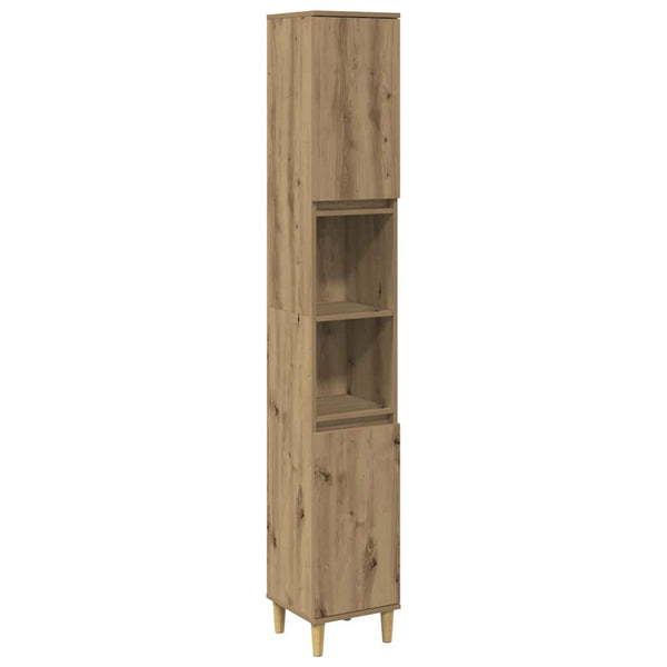 Badschrank Artisan-Eiche 30x30x190 cm