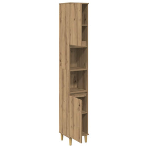 Badschrank Artisan-Eiche 30x30x190 cm