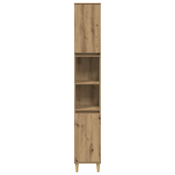 Badschrank Artisan-Eiche 30x30x190 cm