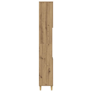 Badschrank Artisan-Eiche 30x30x190 cm