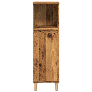 Badschrank Altholz-Optik 30x100 cm
