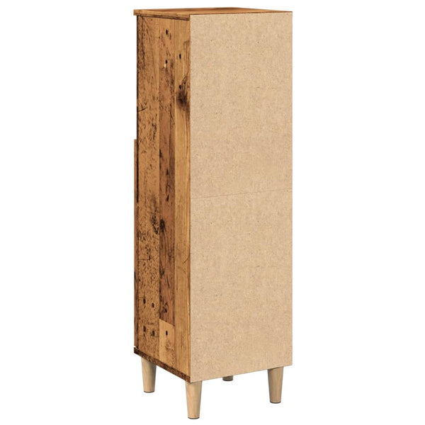 Badschrank Altholz-Optik 30x100 cm