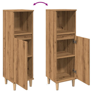 Badschrank Artisan-Eiche 30x30x100 cm