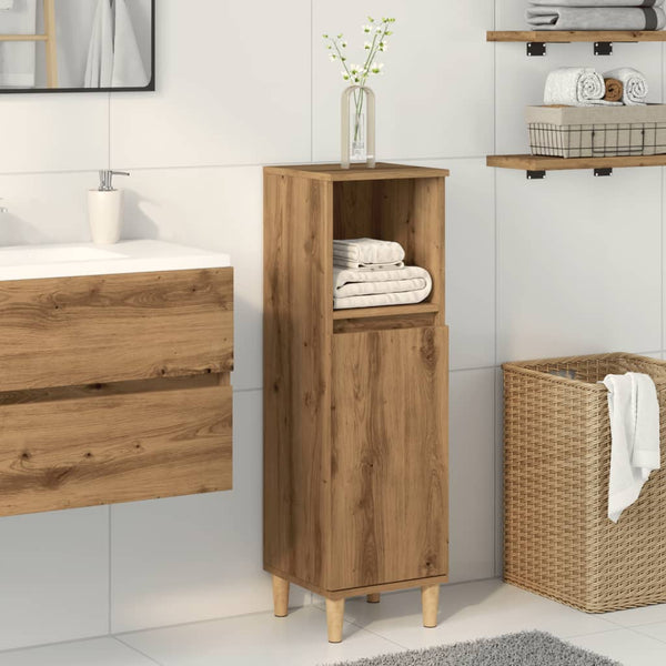 Badschrank Artisan-Eiche 30x30x100 cm