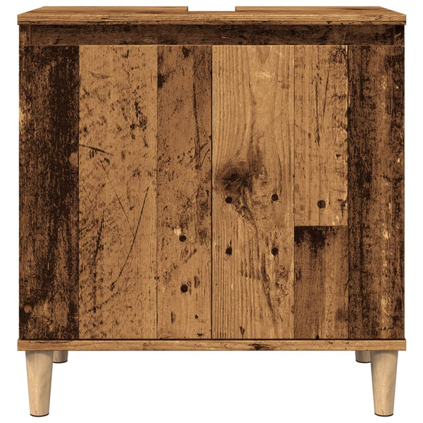 Waschbeckenunterschrank Altholz-Optik 58 cm