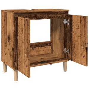 Waschbeckenunterschrank Altholz-Optik 58 cm