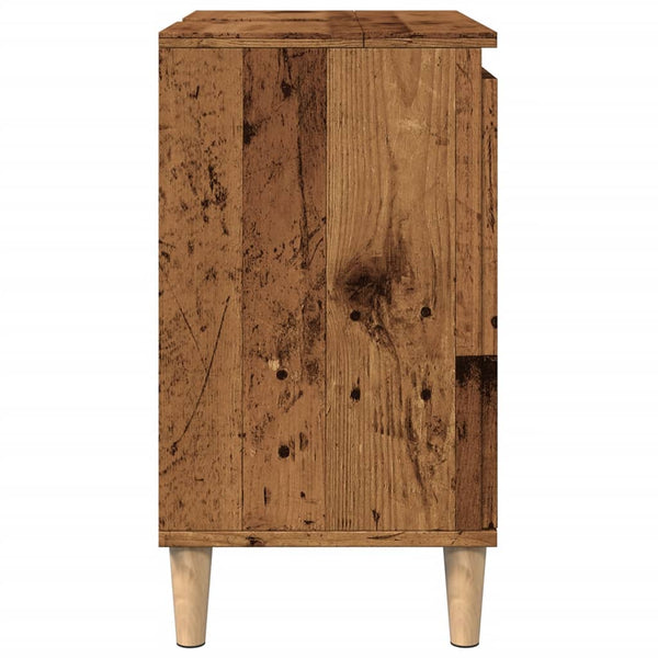 Waschbeckenunterschrank Altholz-Optik 58 cm