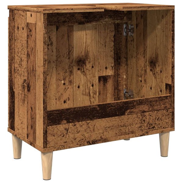 Waschbeckenunterschrank Altholz-Optik 58 cm