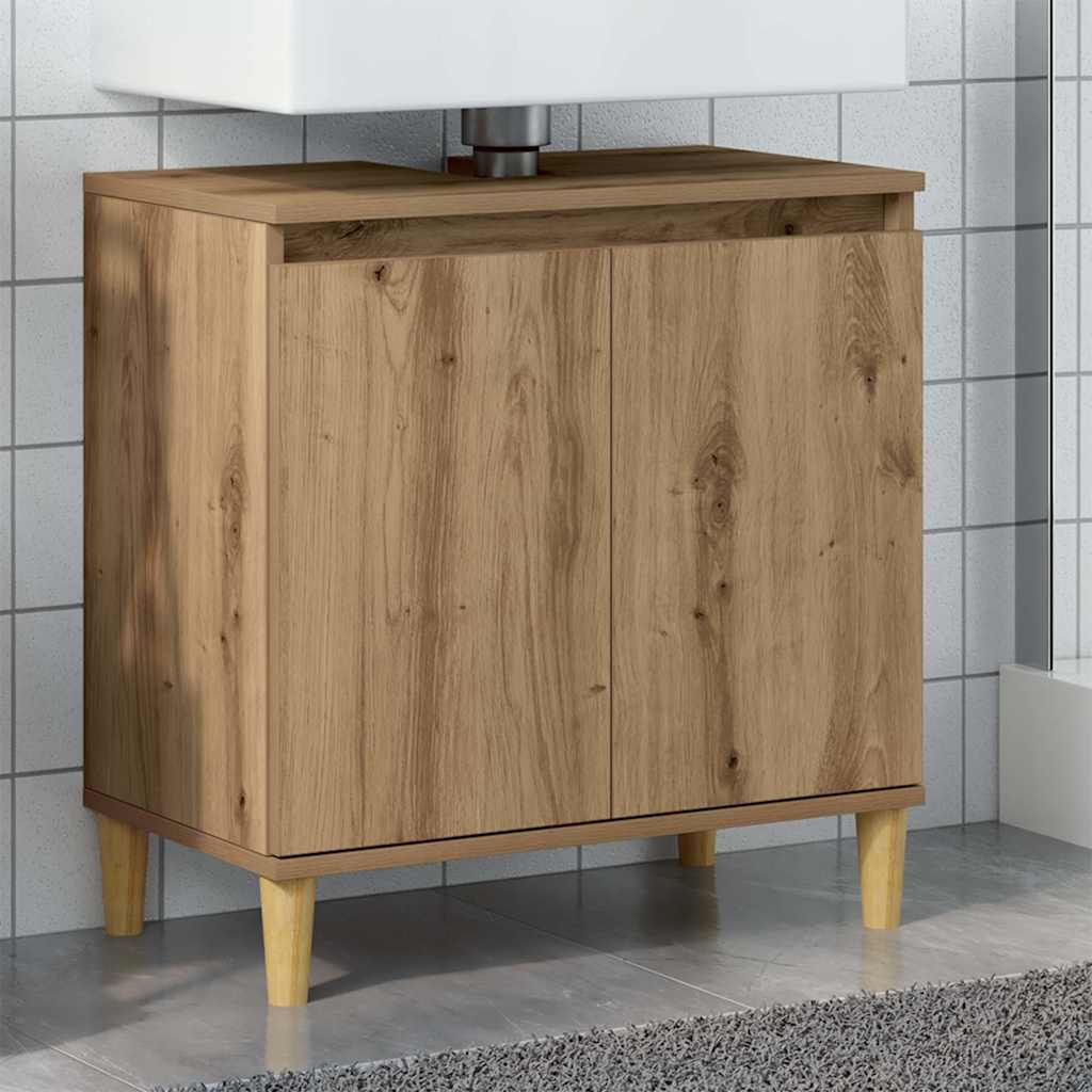 Waschbeckenunterschrank Artisan-Eiche 58x60 cm