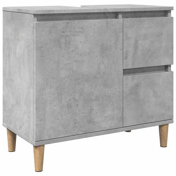 Waschbeckenunterschrank Betongrau 65 cm