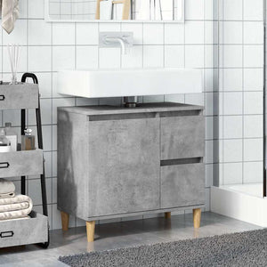 Waschbeckenunterschrank Betongrau 65 cm