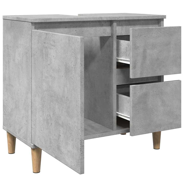 Waschbeckenunterschrank Betongrau 65 cm