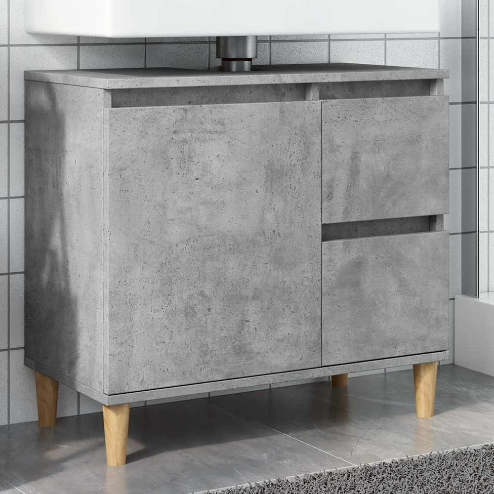 Waschbeckenunterschrank Betongrau 65 cm