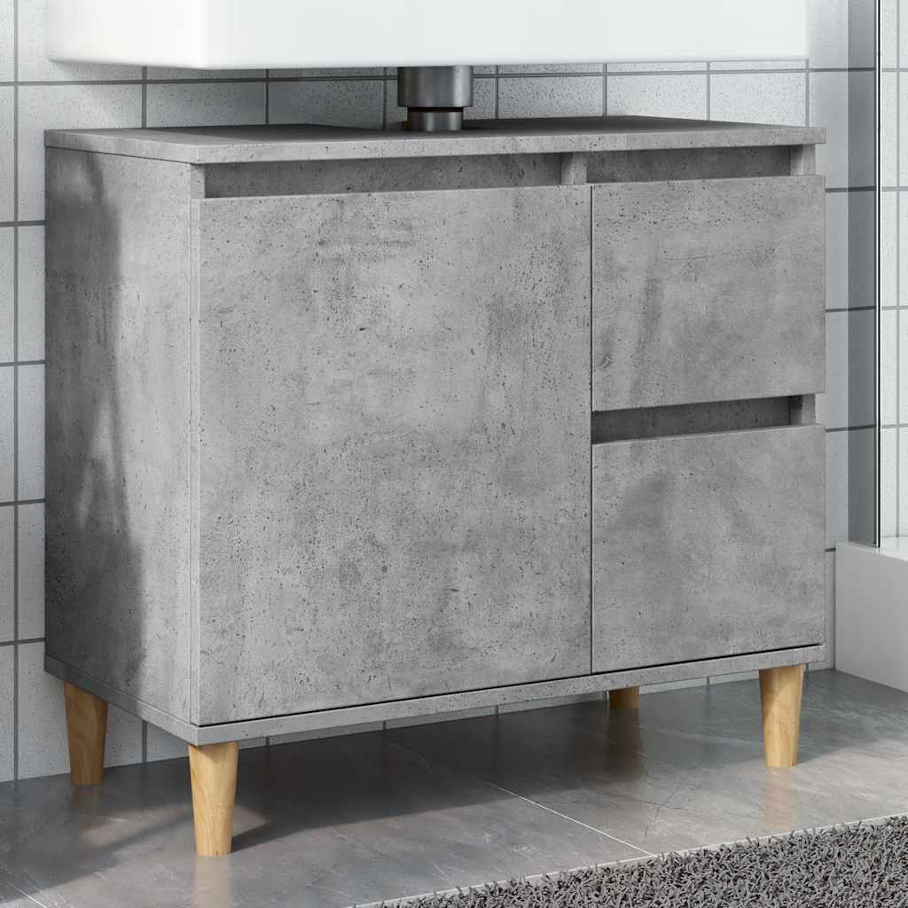 Waschbeckenunterschrank Betongrau 65 cm