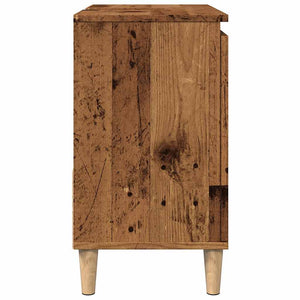 vidaXL Meuble sous-vasque aspect bois de récupération 65x33x60 cm Bois d'ingénierie