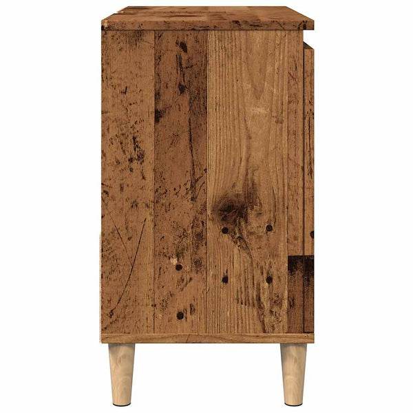 vidaXL Meuble sous-vasque aspect bois de récupération 65x33x60 cm Bois d'ingénierie