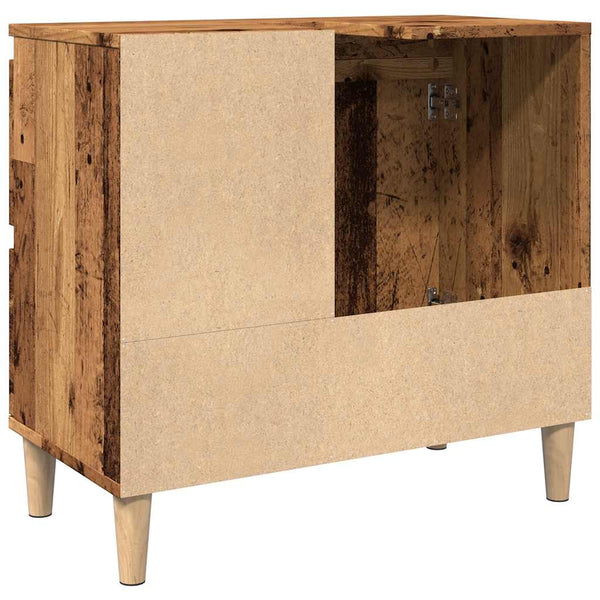 vidaXL Meuble sous-vasque aspect bois de récupération 65x33x60 cm Bois d'ingénierie