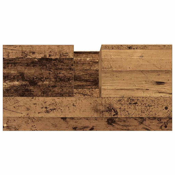 vidaXL Meuble sous-vasque aspect bois de récupération 65x33x60 cm Bois d'ingénierie