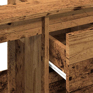 vidaXL Meuble sous-vasque aspect bois de récupération 65x33x60 cm Bois d'ingénierie