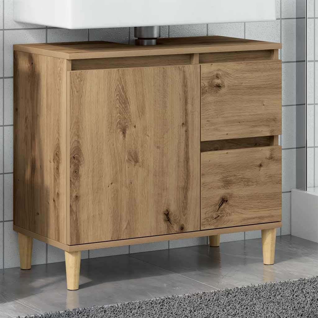 Waschbeckenunterschrank Artisan Eiche 65 cm