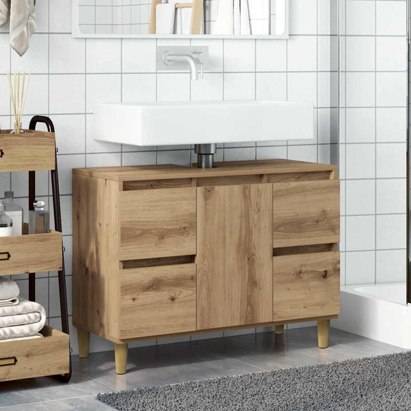 Waschbeckenunterschrank Artisan Eiche 80 cm