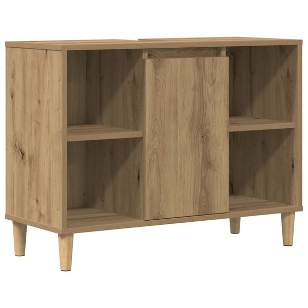 Badschrank Braun Artisan-Eiche 80 cm