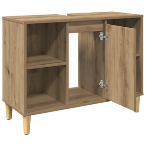 Badschrank Braun Artisan-Eiche 80 cm