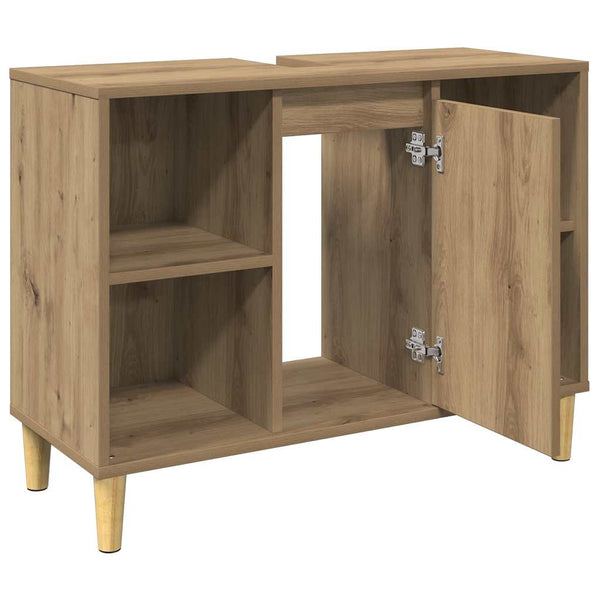 Badschrank Braun Artisan-Eiche 80 cm