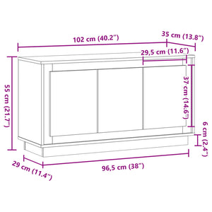 Sideboard Altholz-Optik 102 cm