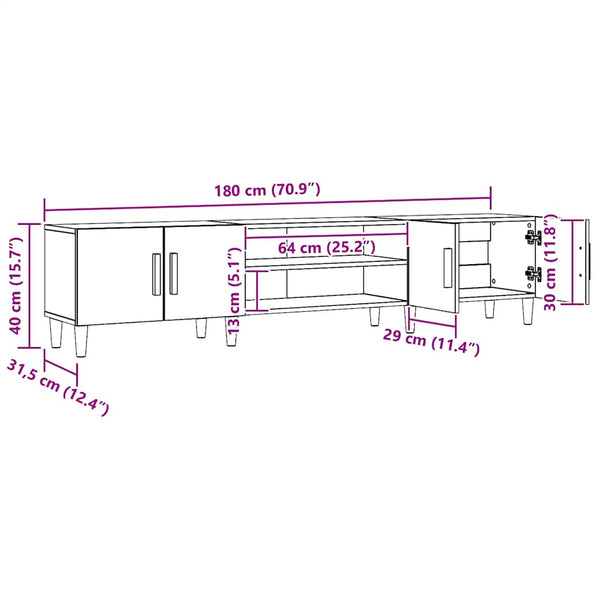 TV-Schrank Artisan Eiche 180 cm